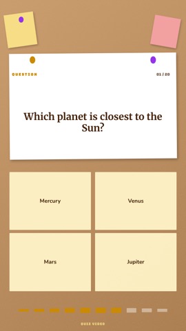 Bulletin · Butter quiz video template preview