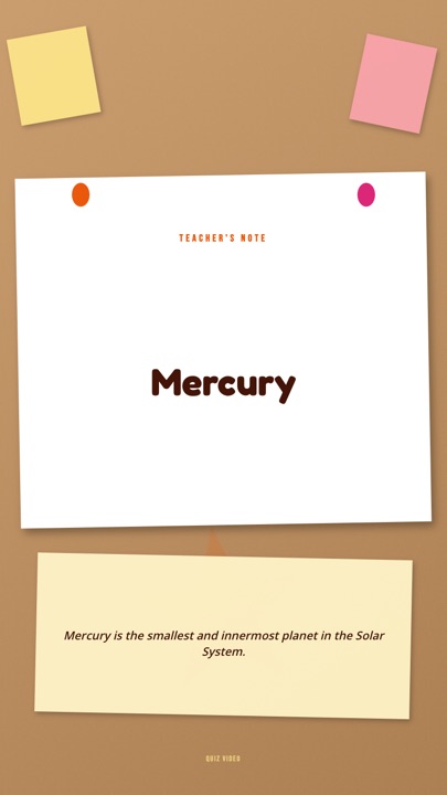 Bulletin · Peach answer quiz video template preview