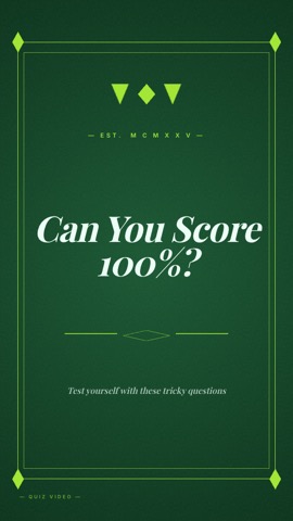 Cocktail Bar · Forest hook quiz video template preview