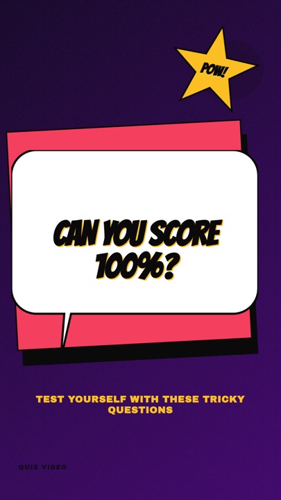 Comic · Arcade hook quiz video template preview