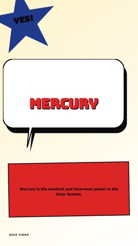 Comic · Classic answer quiz video template preview