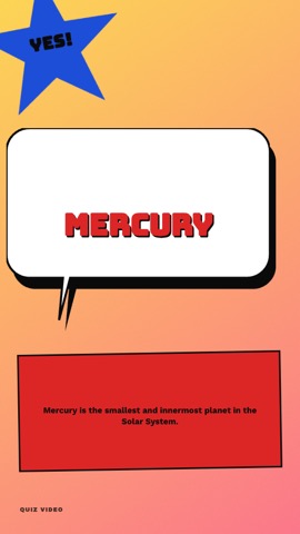 Comic · Pop Art answer quiz video template preview