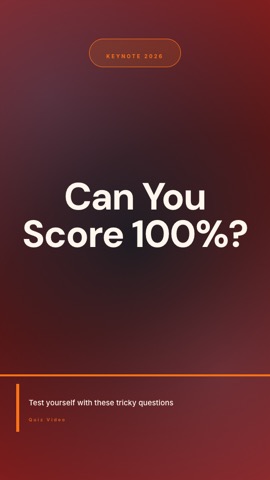Keynote · Fire hook quiz video template preview