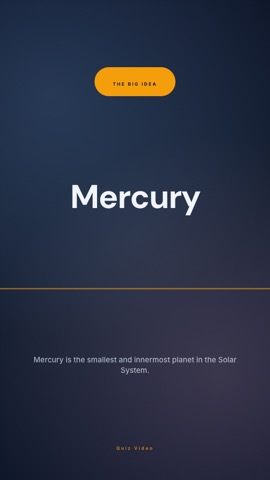 Keynote · Slate answer quiz video template preview