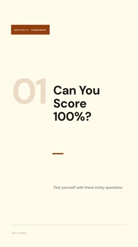 Consulting · Cream hook quiz video template preview