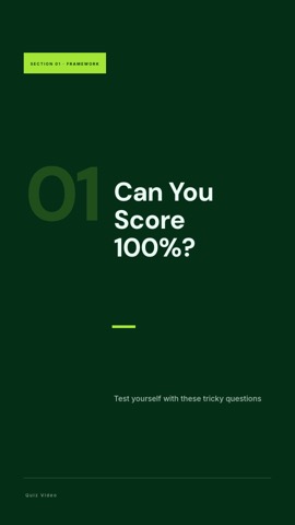 Consulting · Forest hook quiz video template preview