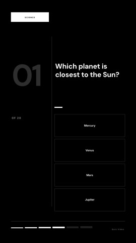 Consulting · Noir quiz video template preview
