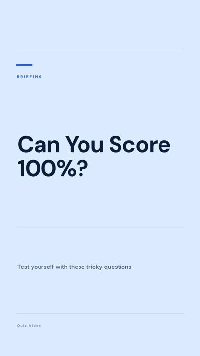 Corporate · Glacier hook quiz video template preview