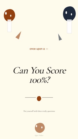 Cottagecore · Cream hook quiz video template preview