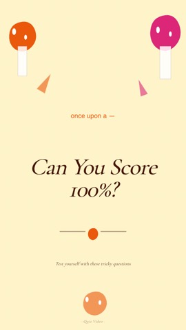Cottagecore · Peach hook quiz video template preview