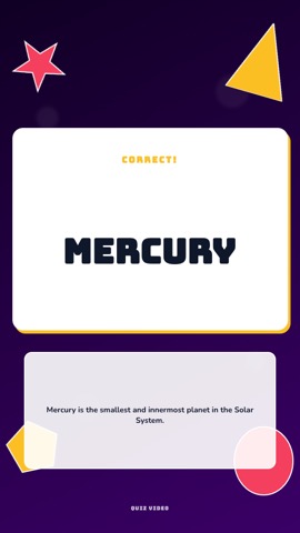 Counting · Arcade answer quiz video template preview
