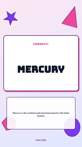 Counting · Cotton Candy answer quiz video template preview