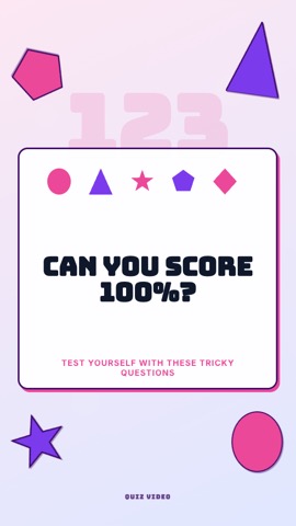 Counting · Cotton Candy hook quiz video template preview