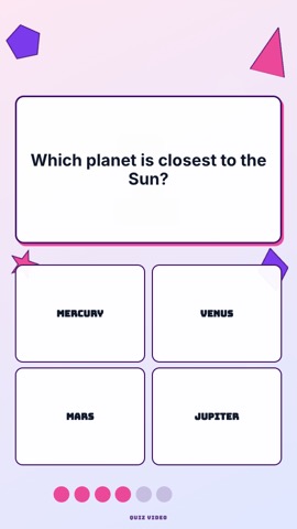 Counting · Cotton Candy quiz video template preview