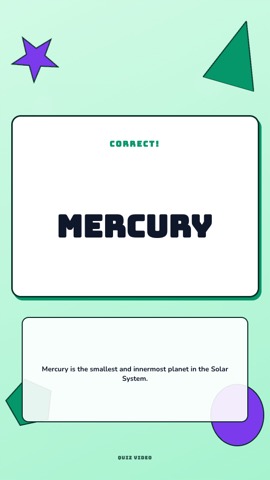 Counting · Mint answer quiz video template preview
