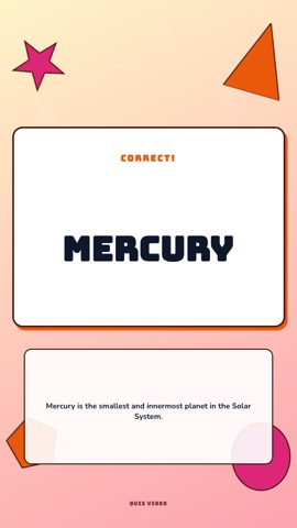 Counting · Peach answer quiz video template preview