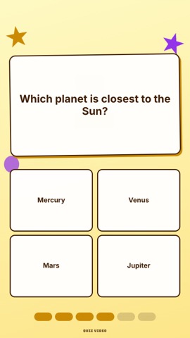 Crayon · Butter quiz video template preview