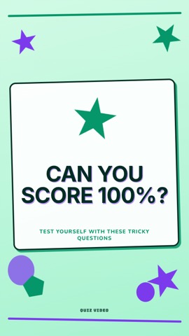 Crayon · Mint hook quiz video template preview