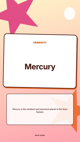 Crayon · Peach answer quiz video template preview