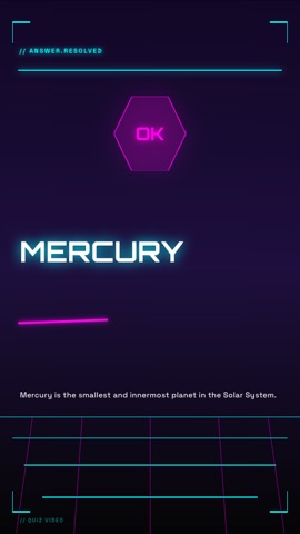 Cyberpunk · Grid answer quiz video template preview