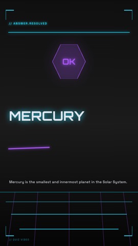 Cyberpunk · Terminal answer quiz video template preview
