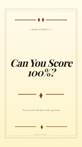 Academia · Cream hook quiz video template preview