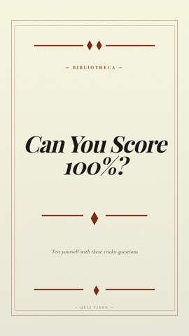 Academia · Parchment hook quiz video template preview