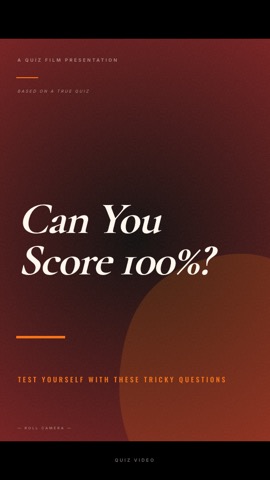 Cinematic · Fire hook quiz video template preview