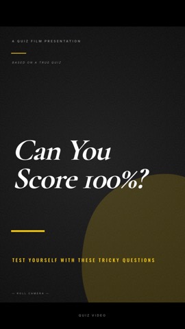 Cinematic · Obsidian hook quiz video template preview