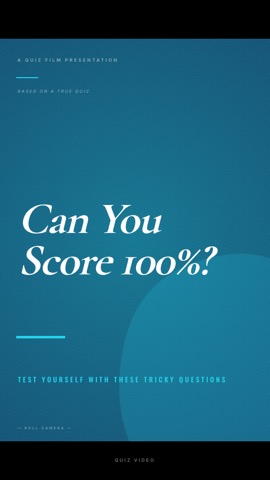 Cinematic · Ocean hook quiz video template preview