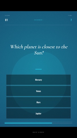 Cinematic · Ocean quiz video template preview