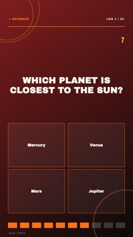 Dart Board · Fire quiz video template preview
