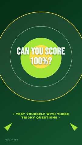 Dart Board · Forest hook quiz video template preview