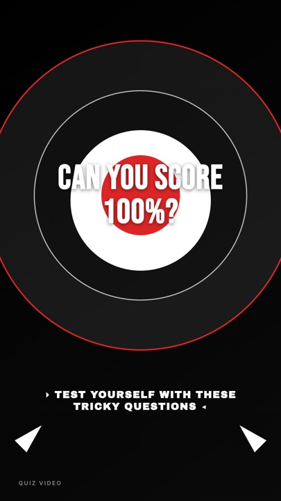 Dart Board · Noir hook quiz video template preview
