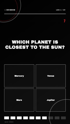 Dart Board · Noir quiz video template preview