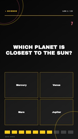 Dart Board · Obsidian quiz video template preview