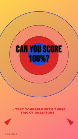 Dart Board · Pop Art hook quiz video template preview