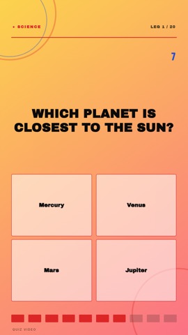 Dart Board · Pop Art quiz video template preview