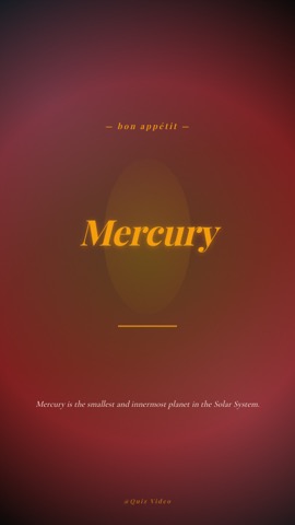 Dinner · Burgundy answer quiz video template preview