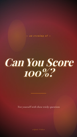 Dinner · Burgundy hook quiz video template preview