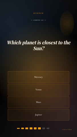 Dinner · Speakeasy quiz video template preview