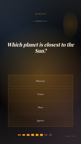Dinner · Black Tie quiz video template preview