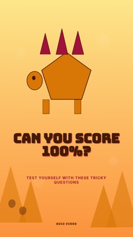 Dino · Apricot hook quiz video template preview