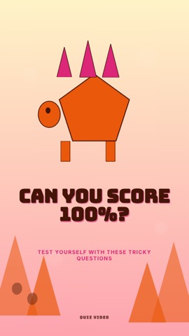 Dino · Peach Roar hook quiz video template preview
