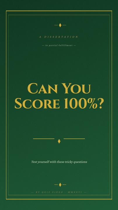 Dissertation · Forest hook quiz video template preview