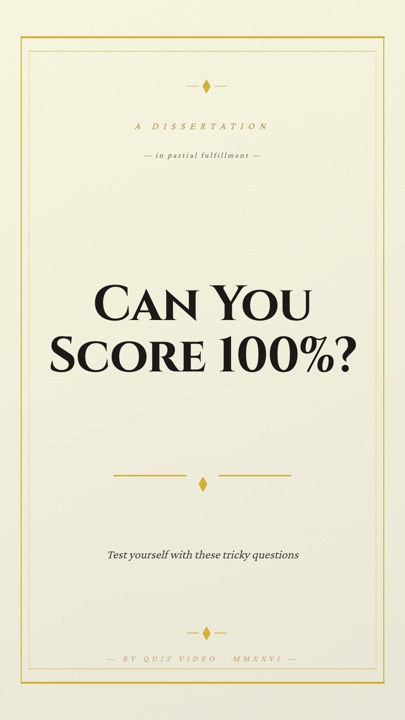 Dissertation · Parchment hook quiz video template preview