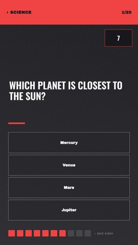Dive Bar · Carbon quiz video template preview