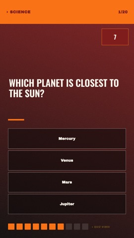 Dive Bar · Fire quiz video template preview