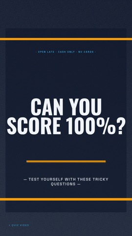Dive Bar · Slate hook quiz video template preview