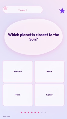 E-Girl · Cotton Candy quiz video template preview